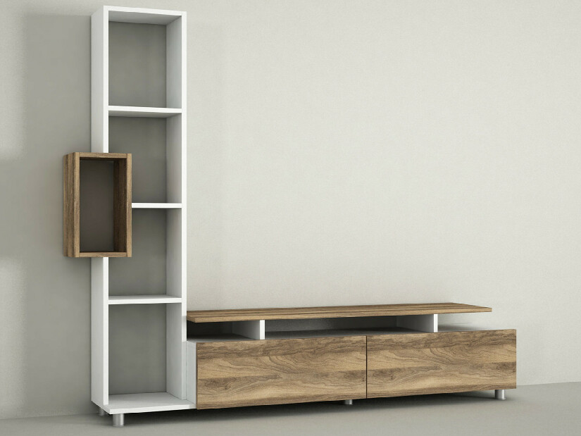 TV asztal/szekrény polccal Tullia (dió)