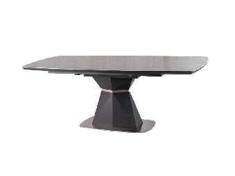 Széthúzható étkezőasztal  160-210 cm Cecelia (szürke + fekete) (8 és több fő részére)
