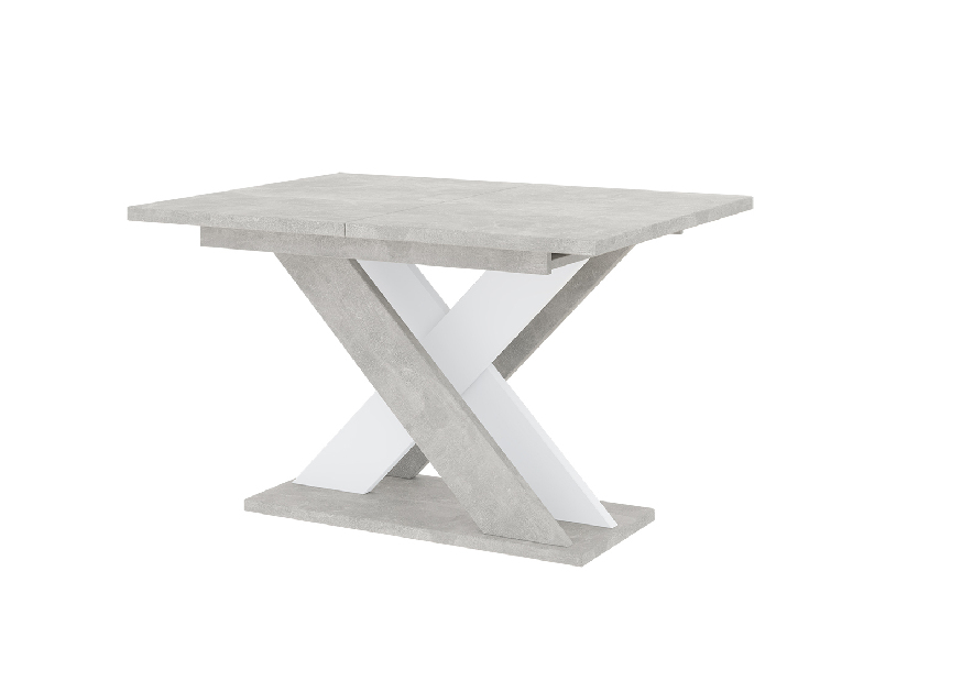 Étkezőasztal Xalin (világosszürke + fehér) (4-6 fő részére)