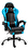 Irodai fotel lábtartóval Tauris (fekete + kék)