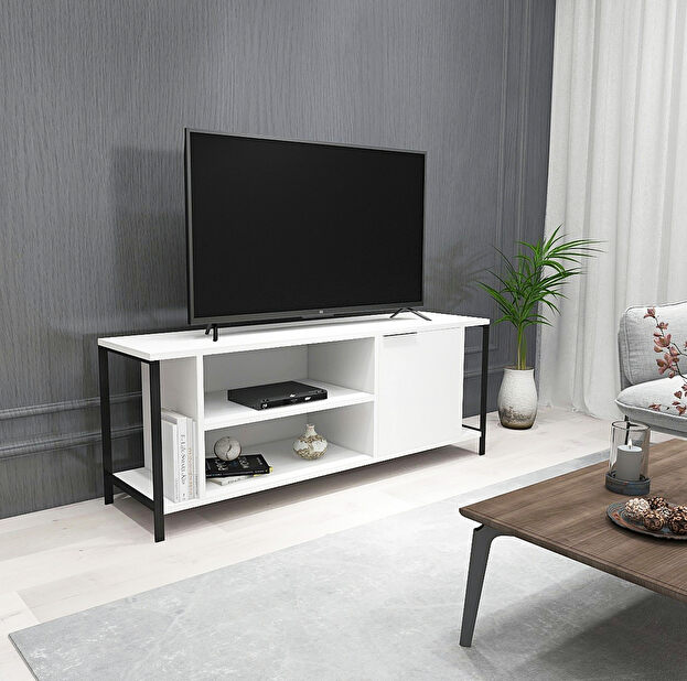 TV asztal/szekrény Blond (fehér)
