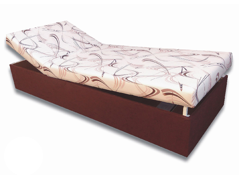 Egyszemélyes ágy (dívány) 90 cm Darcy (sötétbarna 40 + Sand 10)
