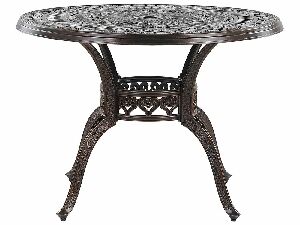 Kerti asztal 102 cm SALIO (MDF) (barna) (4 személy számára)