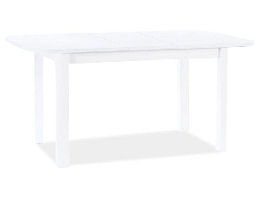 Széthúzható étkezőasztal 120-160 cm Daniel (matt fehér + matt fehér) (4 6 fő részére)