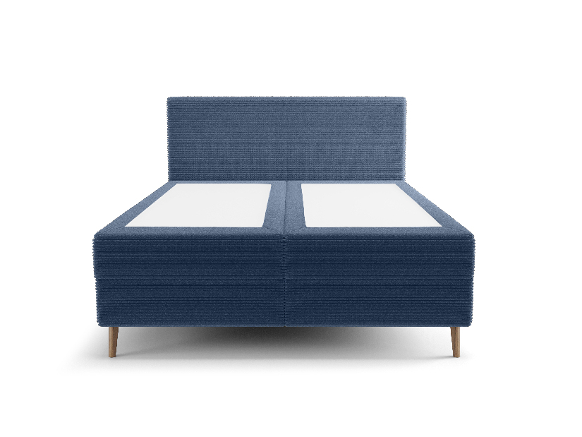Egyszemélyes ágy 120 cm Napoli Comfort (kék) (ágyráccsal, tárolóhellyel)