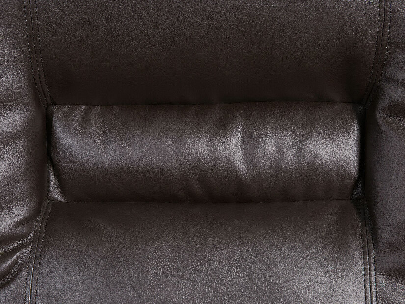 Kétszemélyes kanapé Barnet (szintetikus bőr) (barna)