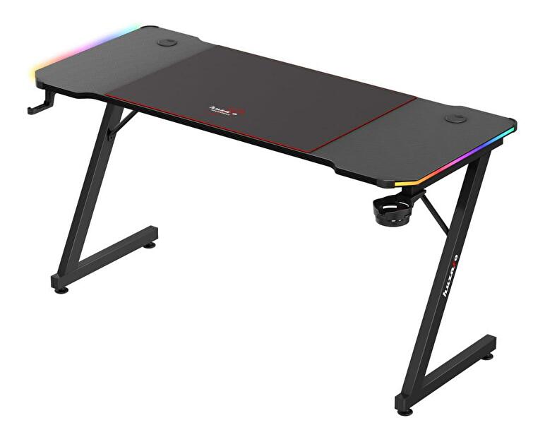 PC asztal Hyperion 3.3 (fekete + többszínű) (LED világítással)