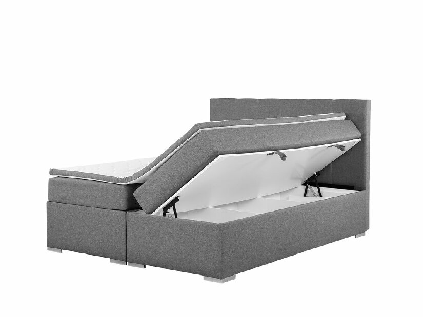 Franciaágy Boxspring 160 cm LORRO (matracokkal) (szürke)