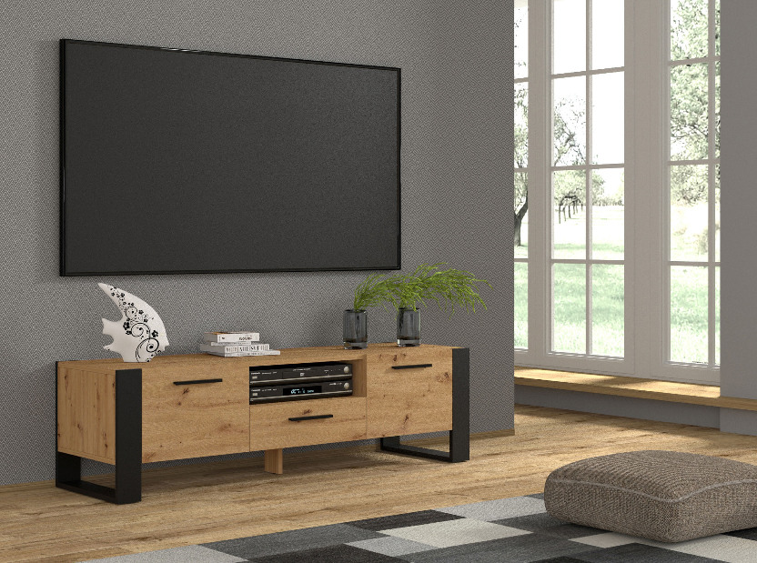 TV asztal/szekrény Nulakka 160 (artisan tölgy)