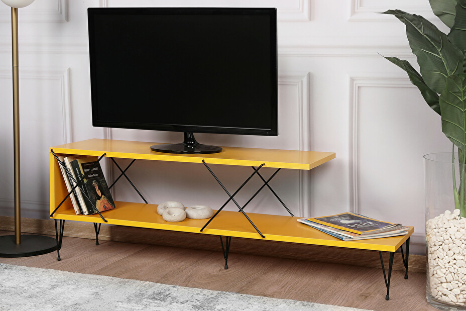 TV asztal/szekrény Streets (sárga)