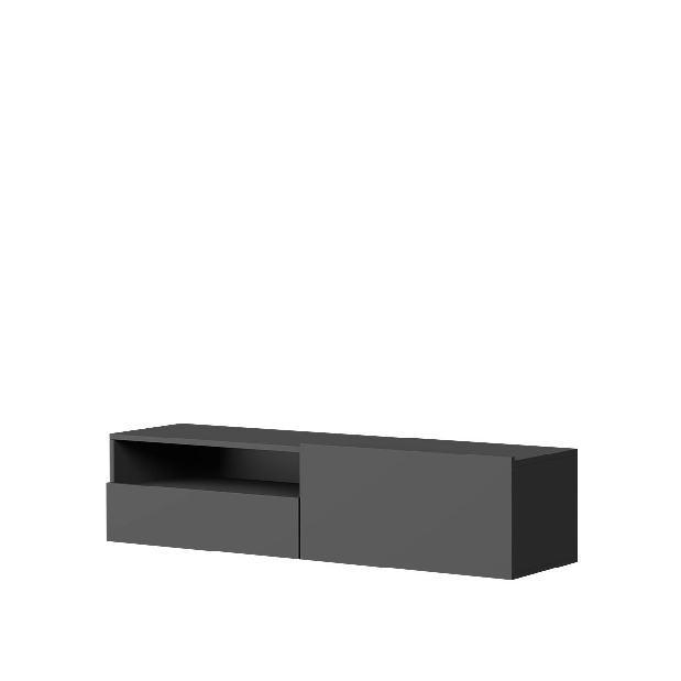 TV asztal/szekrény Lima New 3 (fehér + fényes fehér) *kiárusítás