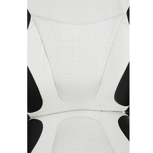 Irodai fotel Afra textilbőr (fehér + fekete)