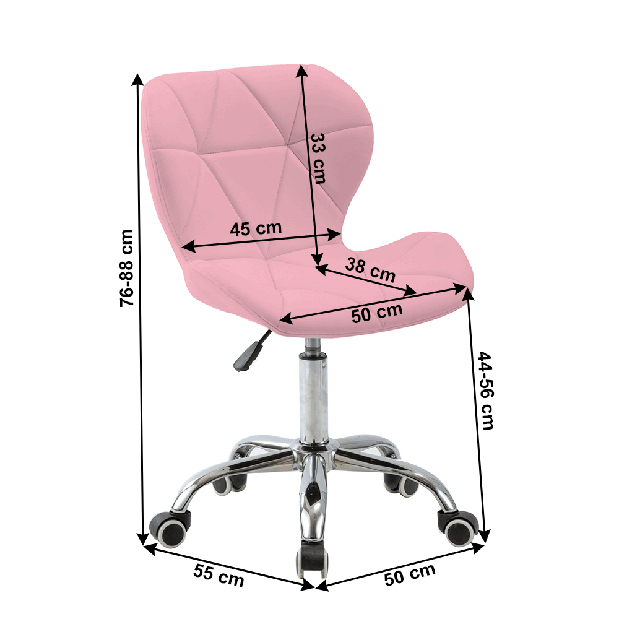 Irodai szék Argul (rózsaszín)