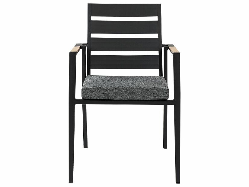 Kerti szék készlet (4 db.) Thierry (fekete) 