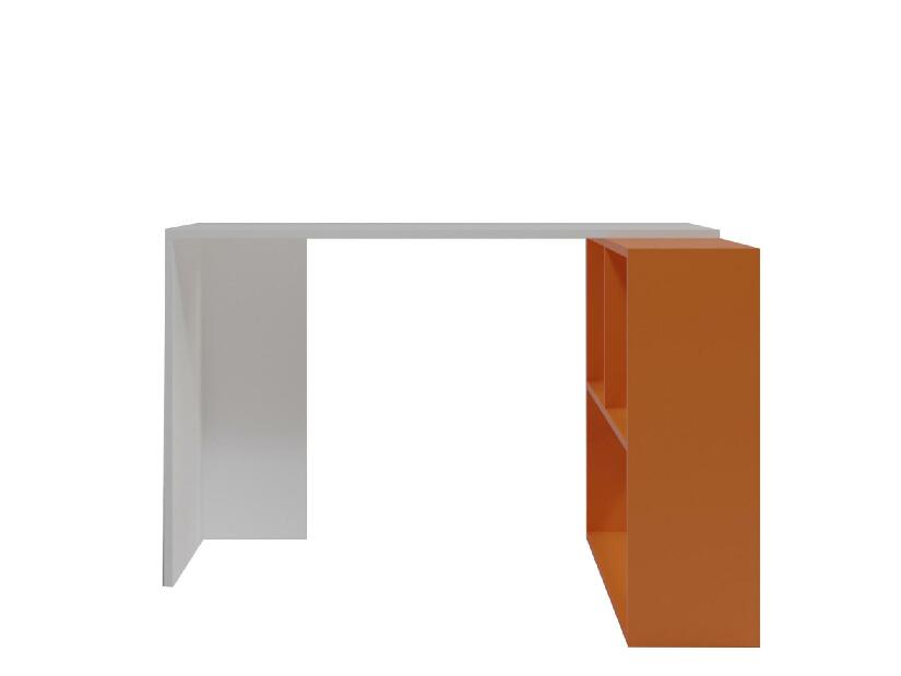 PC asztal Cander (fehér + narancssárga)