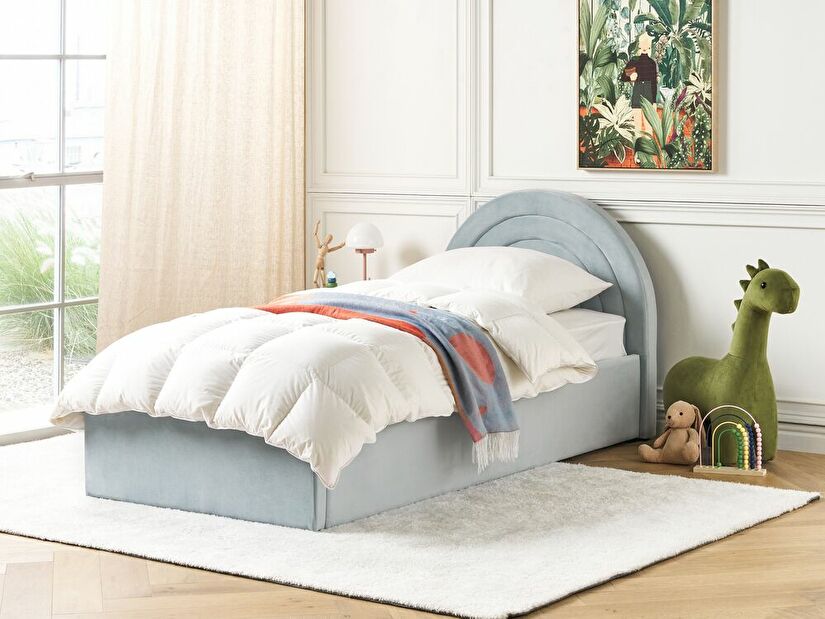 Egyszemélyes ágy 90 cm Clinton Bonell (barna) (ágyráccsal és matraccal, tárolóhely nélkül)