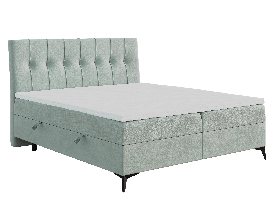 Egyszemélyes ágy Boxspring 120 cm Leny (menta) (matraccal és tárolóhellyel)