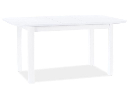 Széthúzható étkezőasztal  120-160 cm Daniel (matt fehér + matt fehér) (4 6 fő részére)