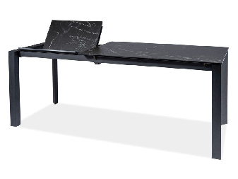 Széthúzható étkezőasztal  120-180 cm Marissa (fekete + fekete) (4 és 8 fő részére)