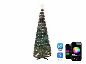 Karácsonyfa 160 cm Sadachbia (zöld) (világítással)