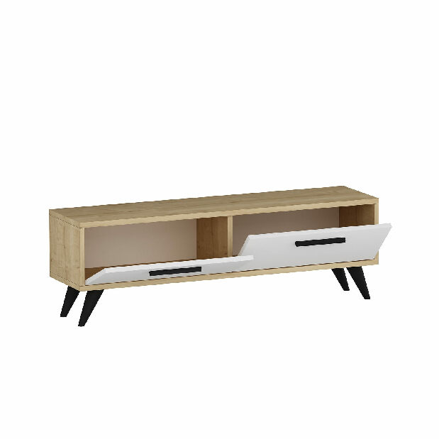 TV asztal/szekrény Mesa (zafír + Fehér)