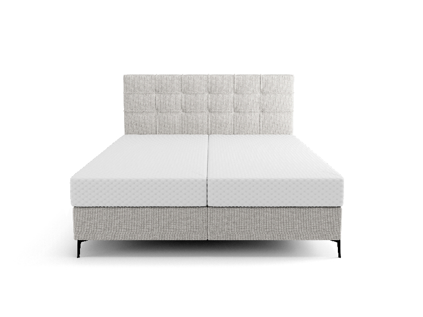 Egyszemélyes ágy 120 cm Infernus Comfort (világosszürke) (ágyráccsal, tárolóhellyel)