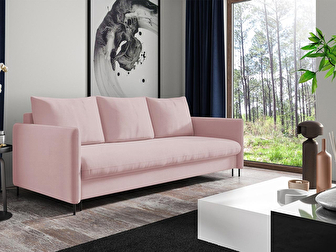 Széthúzható kanapé Ianna (rózsaszín)