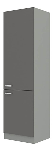 Beépített élelmiszer szekrény a hűtőhöz Gonir 60 LO 210 2F (szürke + szürke)