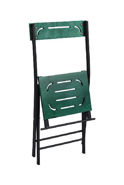 Kerti asztal és szék készlet (3 db.) Bonita (zöld + fekete)