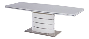 Széthúzható étkezőasztal 120-180 cm Florinda (fehér + fehér) (4 és 8 fő részére)