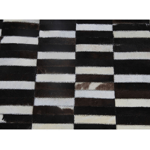 Bőr szőnyeg 141x200 cm TYP 06 (marhabőr + patchwork minta)