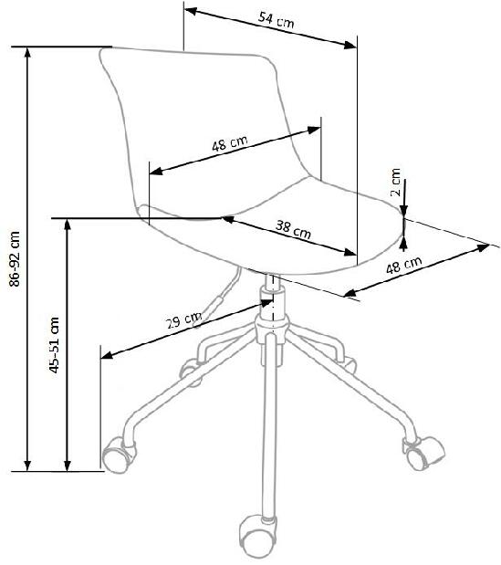 Irodai szék Doblo (szürke) *kiárusítás