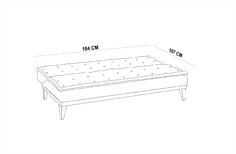 Háromszemélyes kanapé Fiorucci (antracit)