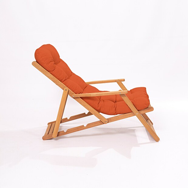 Kerti asztal és szék készlet (3 db.) Minnie (narancssárga + természetes)