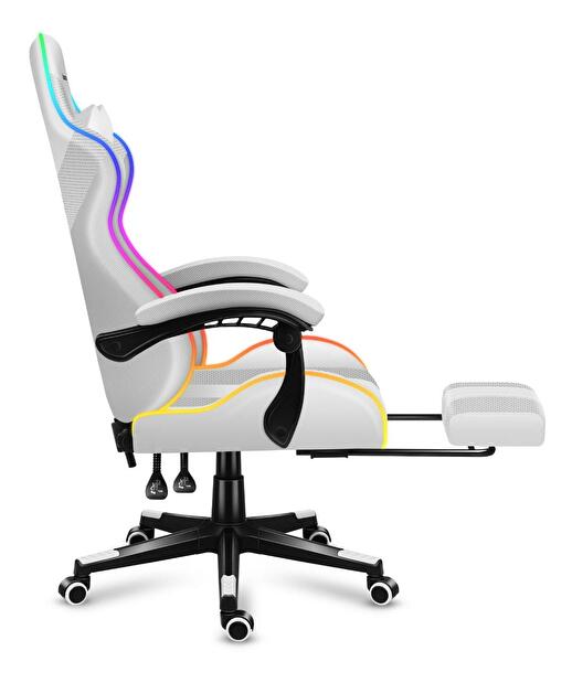 Játék szék Fusion 4.7 (fehér + többszínű) (LED világítással)