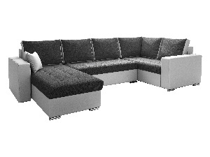 U-alakú sarok kanapé Lamont (szürke + fehér) (J)