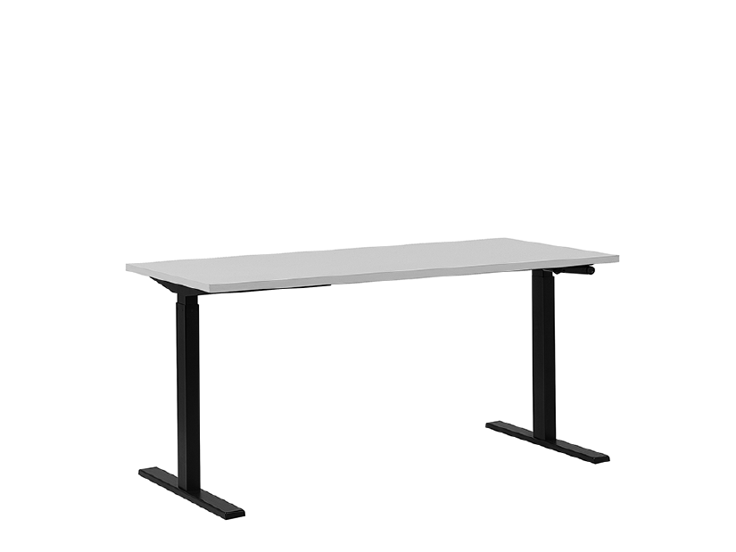 Íróasztal UPPER II (160 x 72 cm) (MDF) (fehér) (manuálisan beállítható)