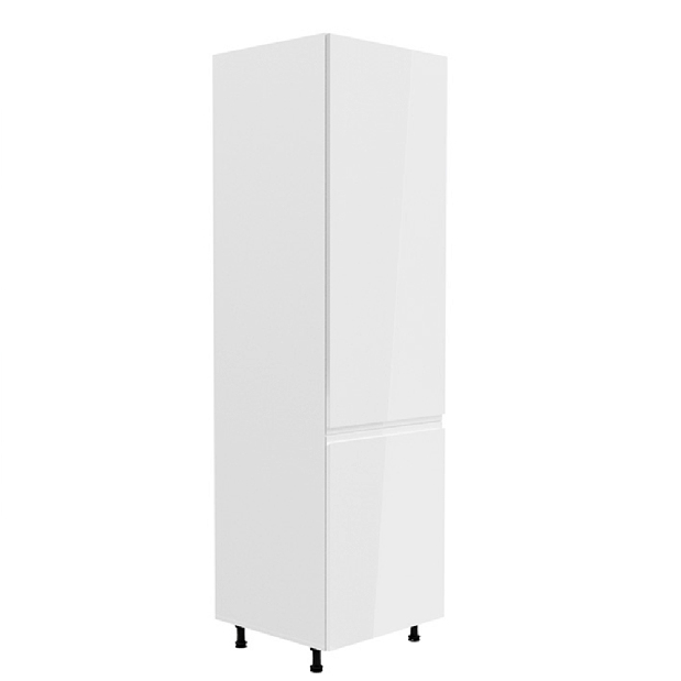 Konyhaszekrény beépített hűtőre D60ZL Aurellia (fehér + fényes fehér) (J)