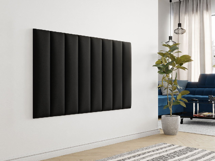 Kárpitozott fali panel Mirjan Pazara 80x20 (öko-bőr Soft 011 + fekete)