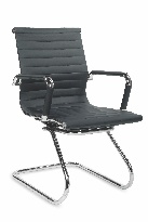 Konferenčná stolička Patrina skid (fekete)