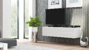 TV asztal/szekrény Resto RTV 160W (fehér + fényes fehér)