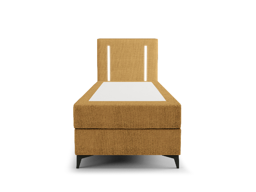 Egyszemélyes ágy 80 cm Ortega Comfort (terakotta) (ágyráccsal és matraccal, tárolóhely nélkül) (LED világítással)