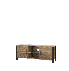 TV asztal Oralee Typ 41 (luc + fekete matt)