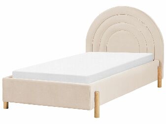 Egyszemélyes ágy 90 cm Clinton Bonell (bordó) (ágyráccsal és matraccal, és tárolóhellyel)
