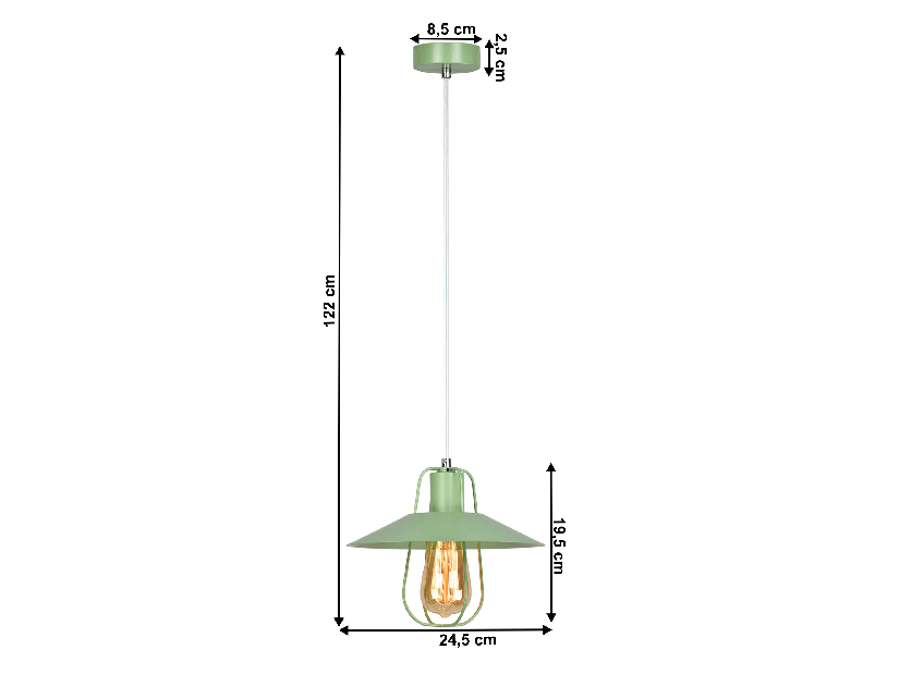 Függő lampa Tarun (zöld)