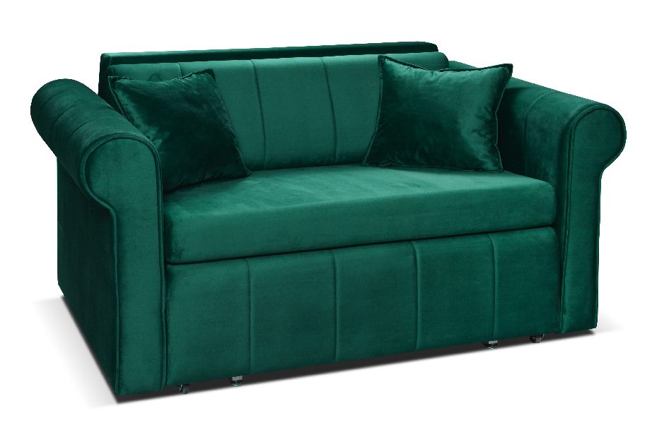 Kétszemélyes kanapé Lorrelay (sötétzöld)