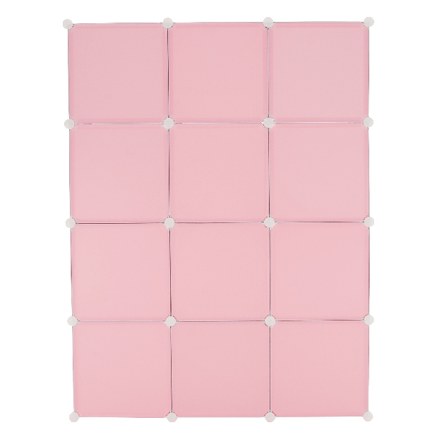 Moduláris szekrény gyerekeknek Fresh Pink (rózsaszín + gyermek minta)