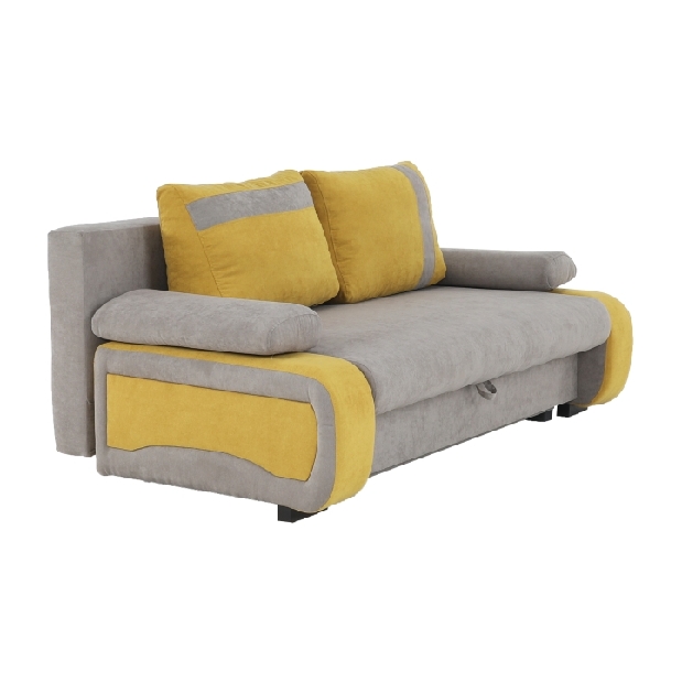 Háromszemélyes kanapé Bralda (sárga + szürke) *kiárusítás