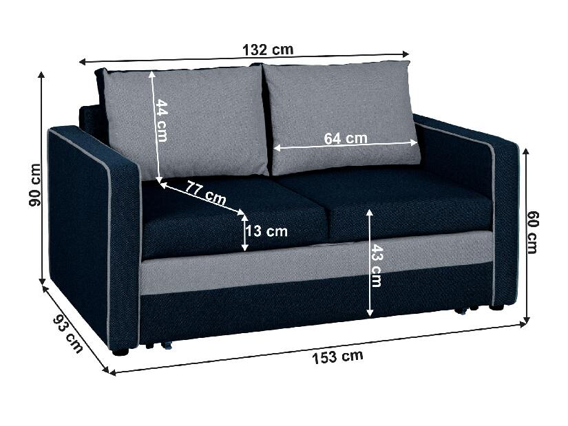 Széthúzható kanapé Donda (inari 72 a 80) 