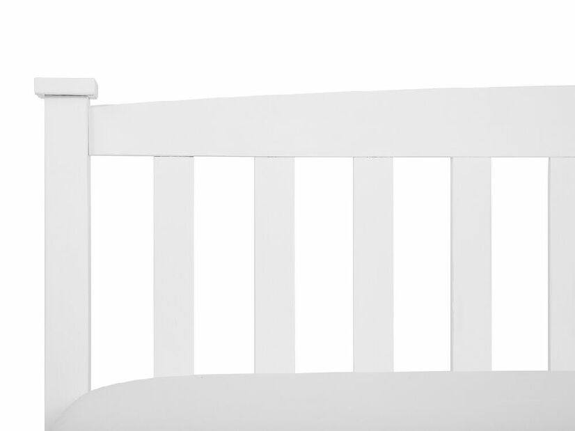 Franciaágy 160 cm GERNE (ágyráccsal) (fehér)